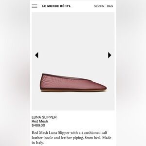 LE MONDE BERYL LUNA SLIPPER